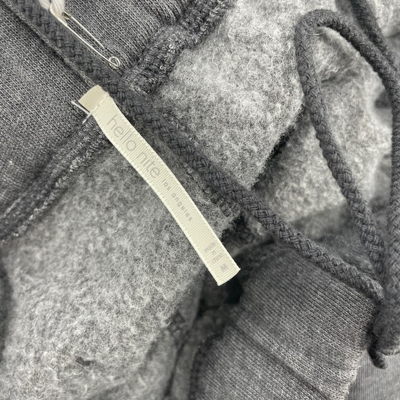 Hello Nite Leggings Joggers Burnout Women Sz Medium Cozy Gray Pull String Waist - Picture 9 of 13